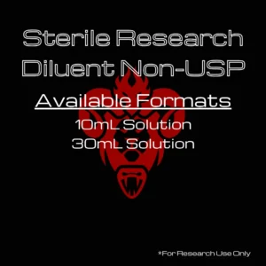 Sterile Research Diluent Non-USP (0.9% Benzyl Alcohol in Purified H²O)
